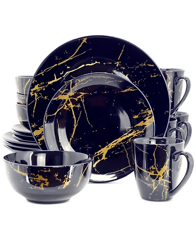 Elama Bolt 16 Pc. Dinnerware Set, Service for 4