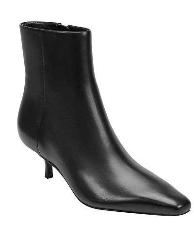 Marc Fisher Ltd Women's Kiona Leather Kitten Heel Booties