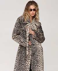 Avec Les Filles Women's Belted Faux-Fur Maxi Coat