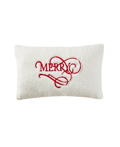 J Queen New York Merry Pillow Boudoir Decorative Pillow, 13" x 21"