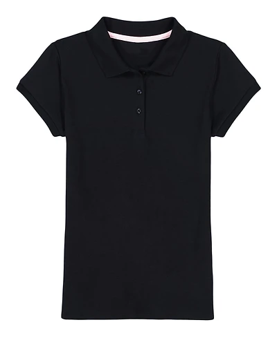 Nautica Little Girls Short Sleeve Interlock Polo Shirt