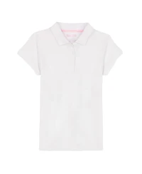 Nautica Little Girls Short Sleeve Interlock Polo Shirt