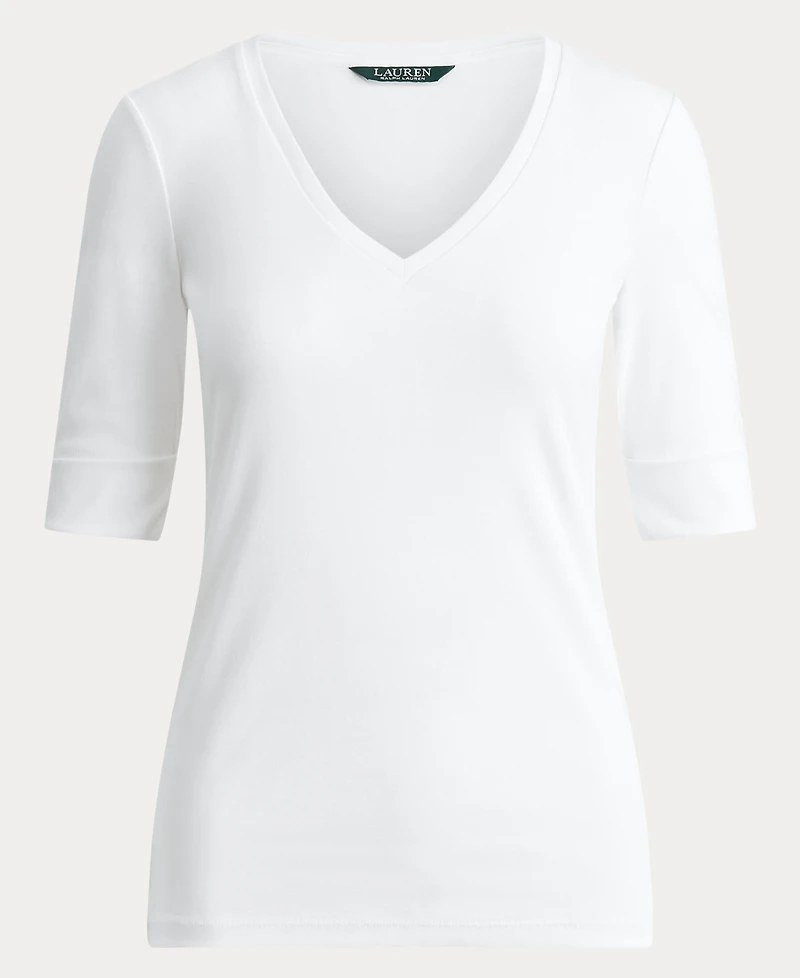 Lauren Ralph Elbow-Sleeve Top