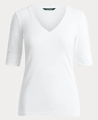 Lauren Ralph Elbow-Sleeve Top