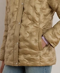 Lauren Ralph Women's Embroidered Puffer Coat