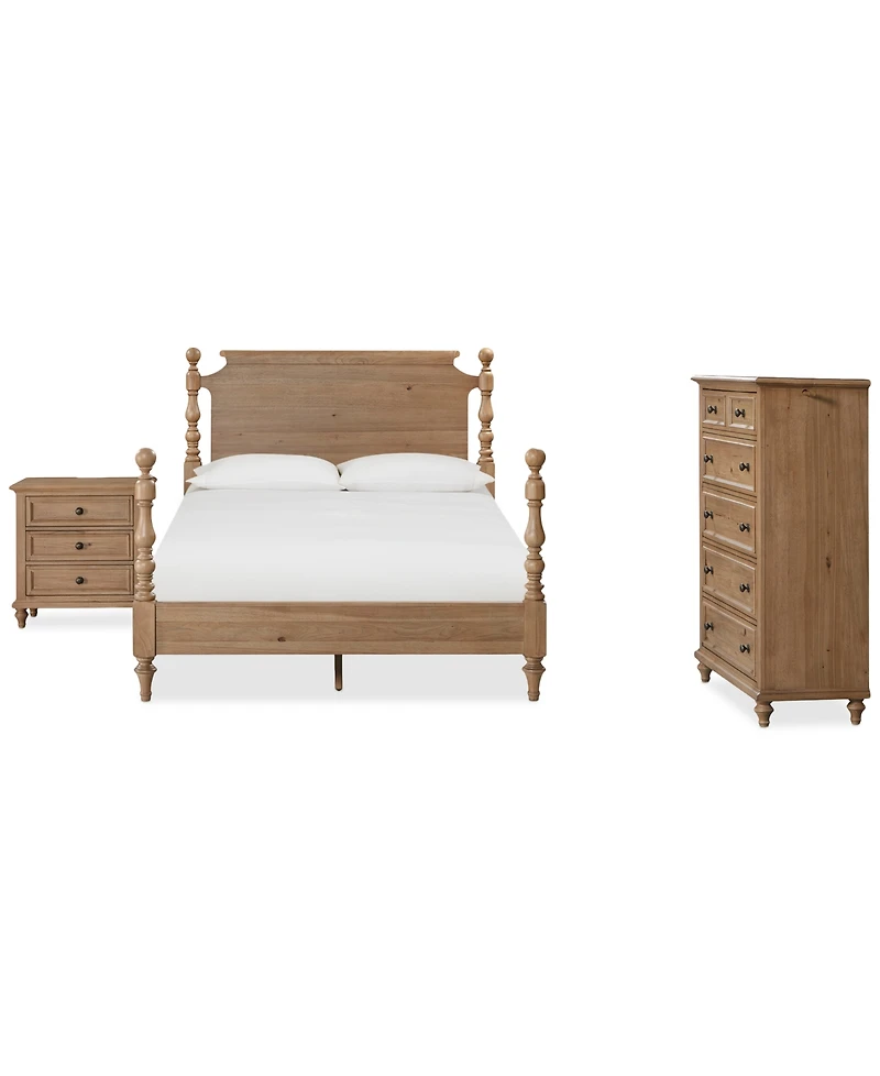 Willowmere 3-Pc. King Bedroom Set (Bed, Nightstand & Chest) Created for Macy's.