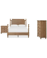 Willowmere 3-Pc. King Bedroom Set (Bed, Nightstand & Chest) Created for Macy's.