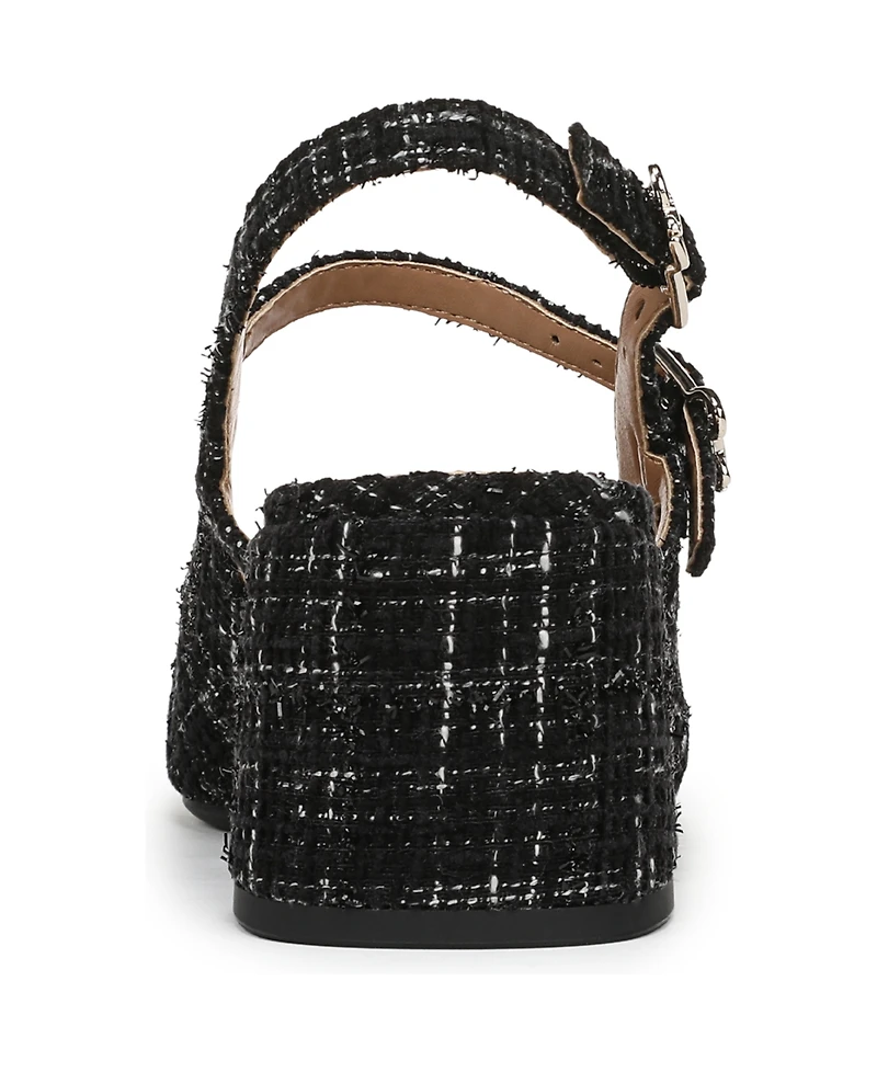 Sam and Libby Women's Grace Block Heel Slingback Mary Jane Pumps