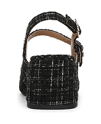 Sam and Libby Women's Grace Block Heel Slingback Mary Jane Pumps