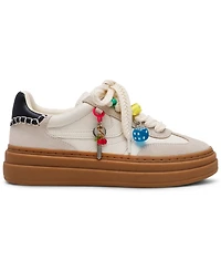 Steve Madden Women's Dodge-c Charm Embellished Platform Lace-Up Sneakers