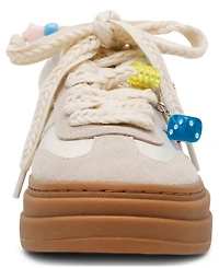 Steve Madden Women's Dodge-c Charm Embellished Platform Lace-Up Sneakers
