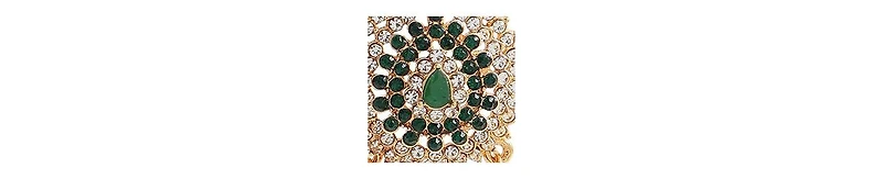 Sohi Women's Gold Regal Drop Earrings
