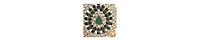Sohi Women's Gold Regal Drop Earrings
