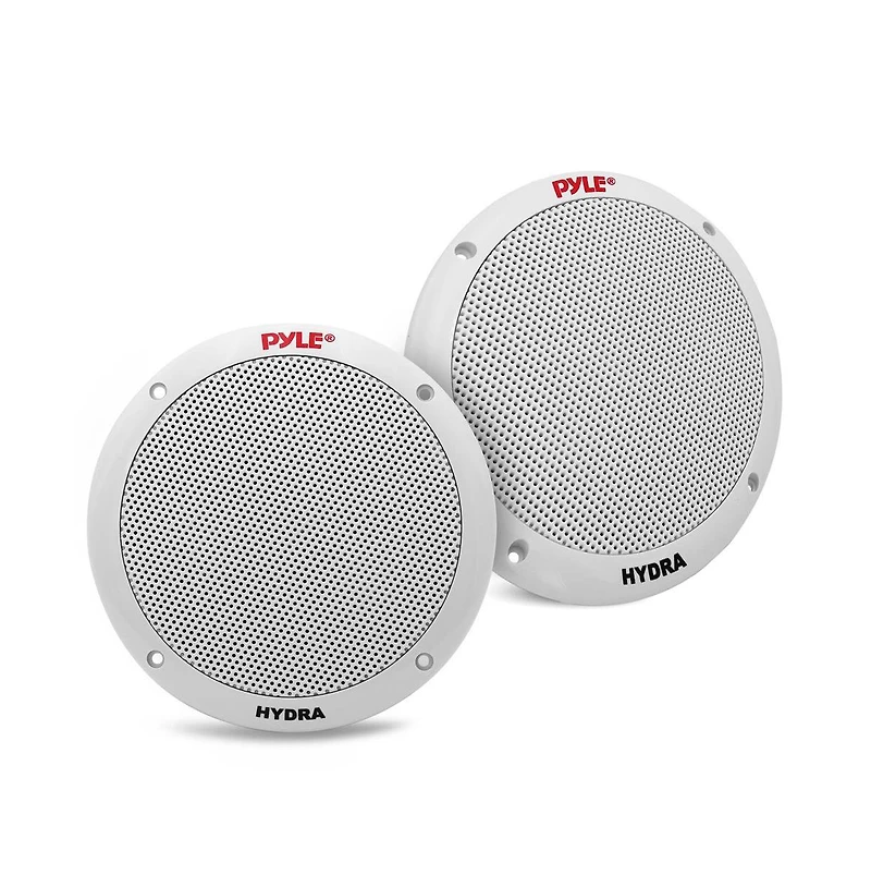 Pyle 6.5" In-Wall/In-Ceiling 2-Way Stereo Speaker Pair – Flush Mount, Dual Midbass, 1/2" Polymer Tweeter, Home Theater Audio