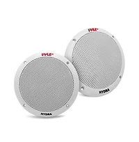 Pyle 6.5" In-Wall/In-Ceiling 2-Way Stereo Speaker Pair – Flush Mount, Dual Midbass, 1/2" Polymer Tweeter, Home Theater Audio