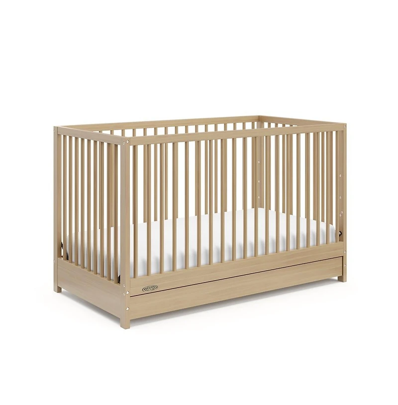 Graco Teddi 5-in-1 Convertible Crib with Drawer - Driftwood
