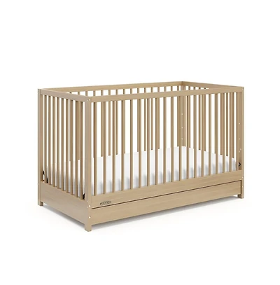 Graco Teddi 5-in-1 Convertible Crib with Drawer - Driftwood