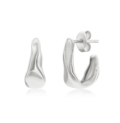Simona Sterling Silver, Irregular Shaped Earrings