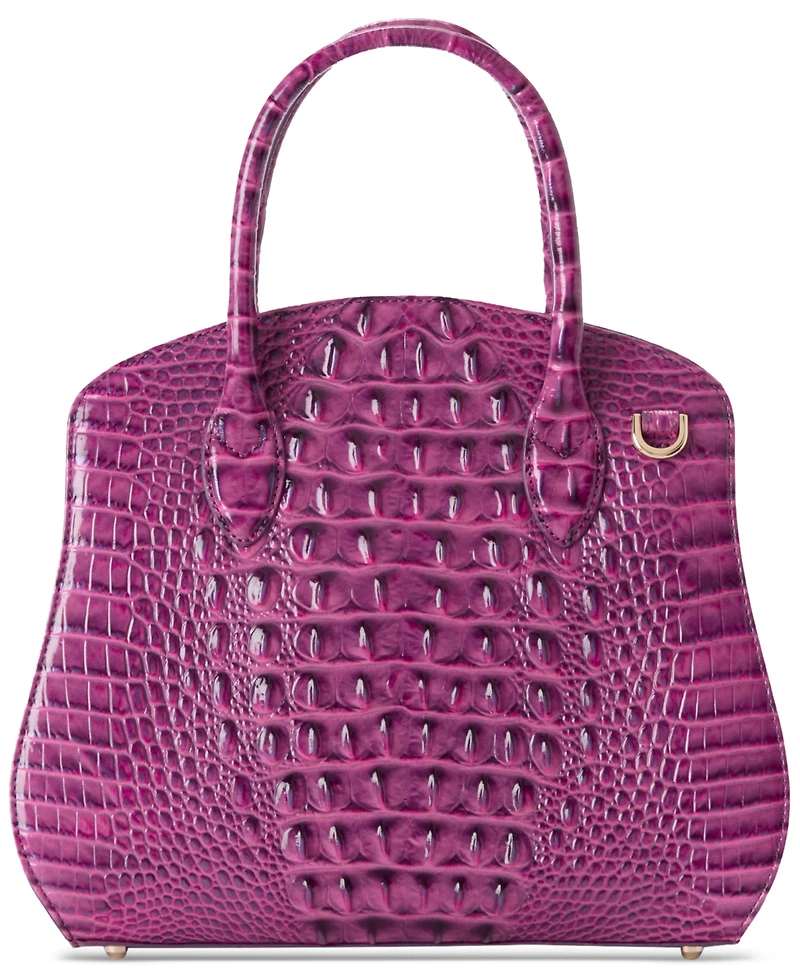 Brahmin Rosetta Melbourne Medium Leather Satchel Bag