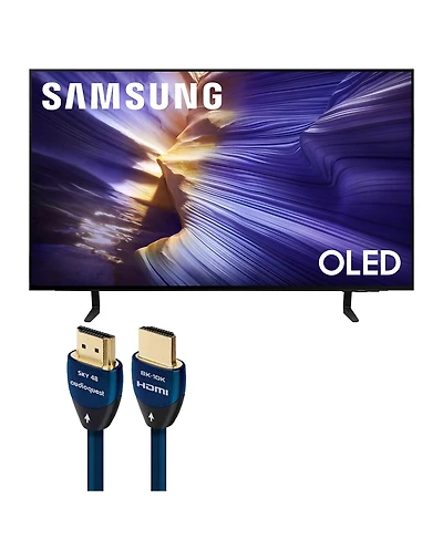 Samsung S90F Inch 4K Oled Smart Tv with AudioQuest Sky 3m Hdmi Cable