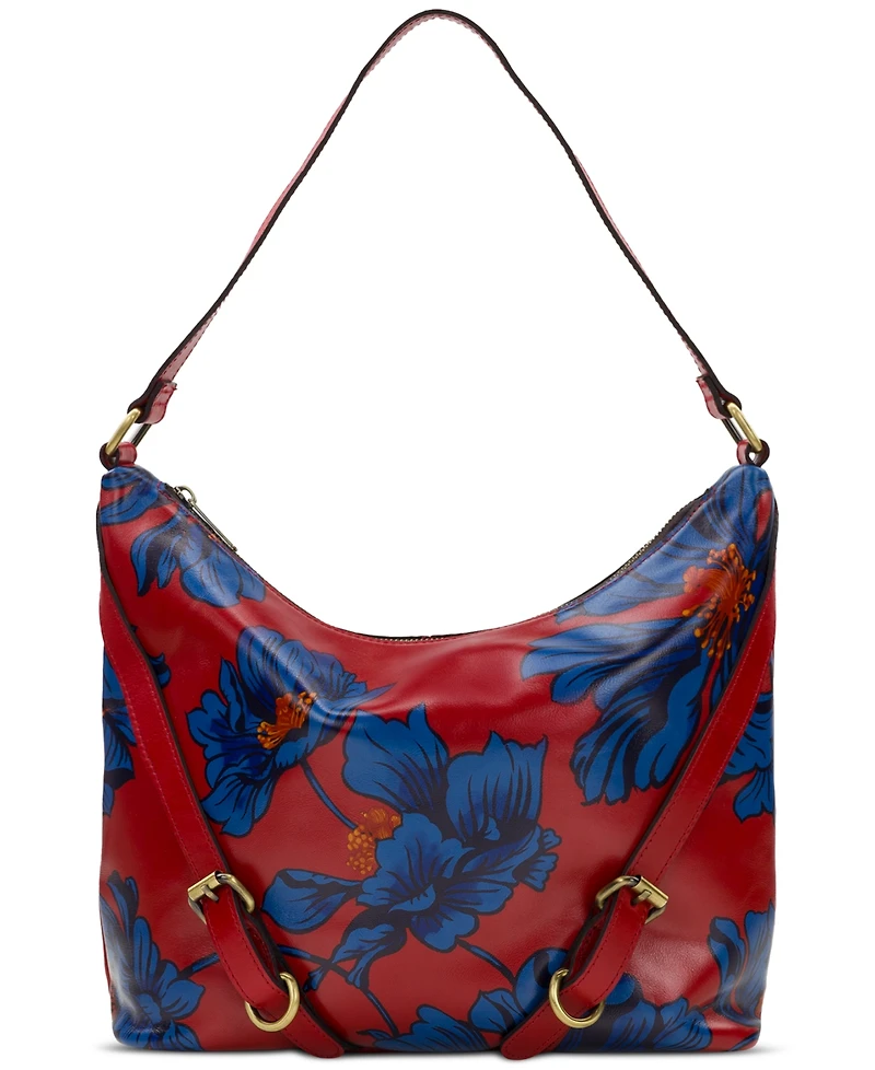 Patricia Nash Elia Hobo Bag - Grecian Rose Print