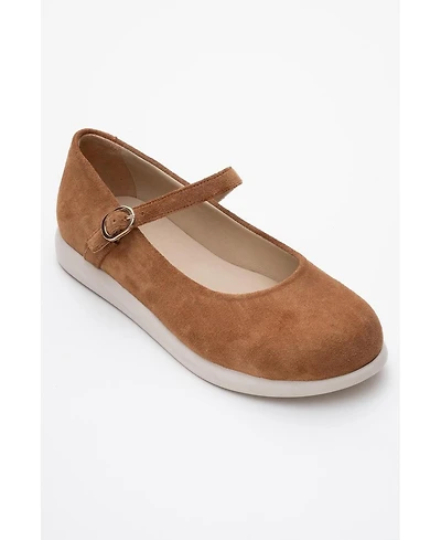 Anisa Leather Strap Flat (Women)