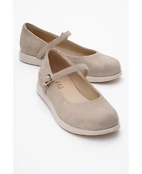 Anisa Leather Strap Flat (Women)