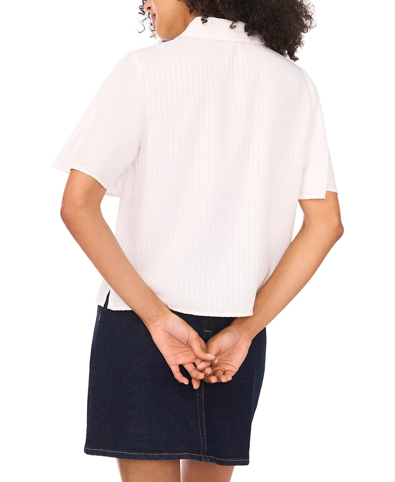 Vince Camuto Women's Flutter-Sleeve Blouse
