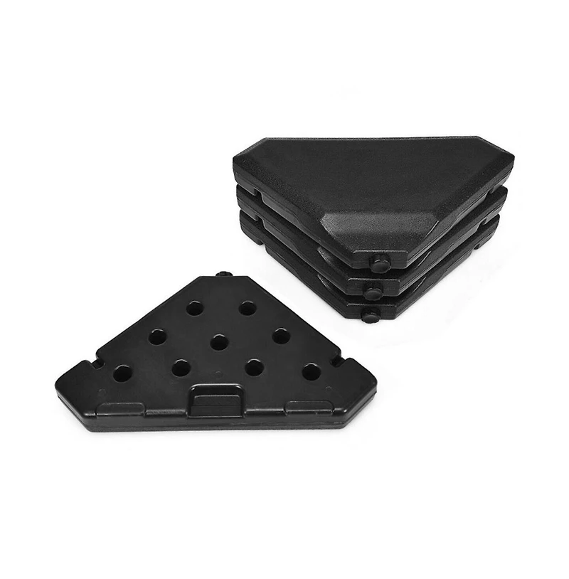 4 Pieces 195 lbs Patio Cantilever Offset Umbrella Base Weight Sand