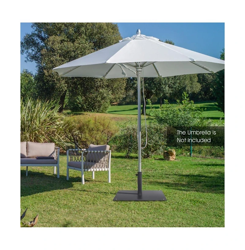 20 Inches Patio Umbrella Base with 4 Adjustable Footpads