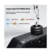4 Pieces Outdoor Cantilever Offset Patio Umbrella Base