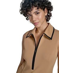 Calvin Klein Women's Scuba Crepe Sleeveless A-Line Dress