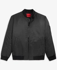 Hugo by Boss Men's Baken2435 Slim-Fit Satin Bomber Jacket
