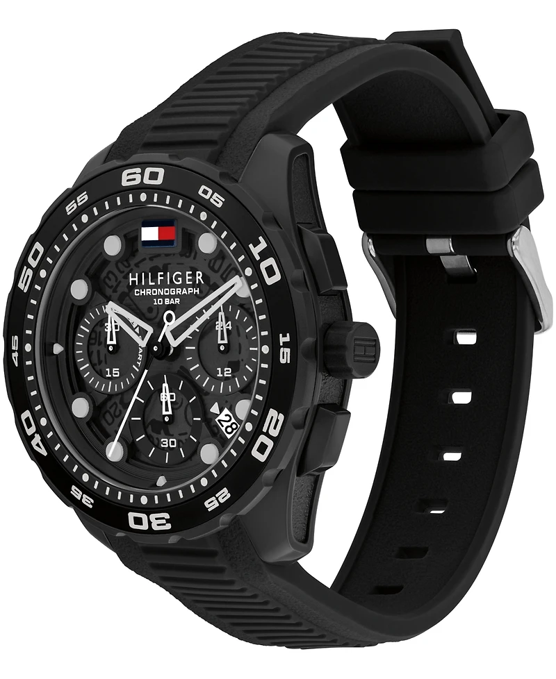 Tommy Hilfiger Men's Chronograph Silicone Strap Watch