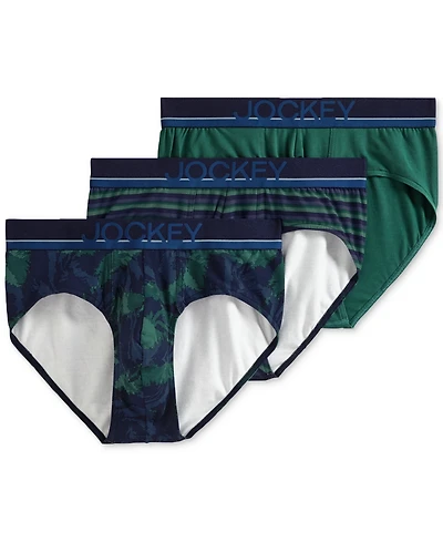 Jockey Men's Cotton-Stretch Briefs, Pack of 3