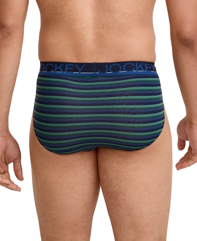 Jockey Men's Cotton-Stretch Briefs, Pack of 3