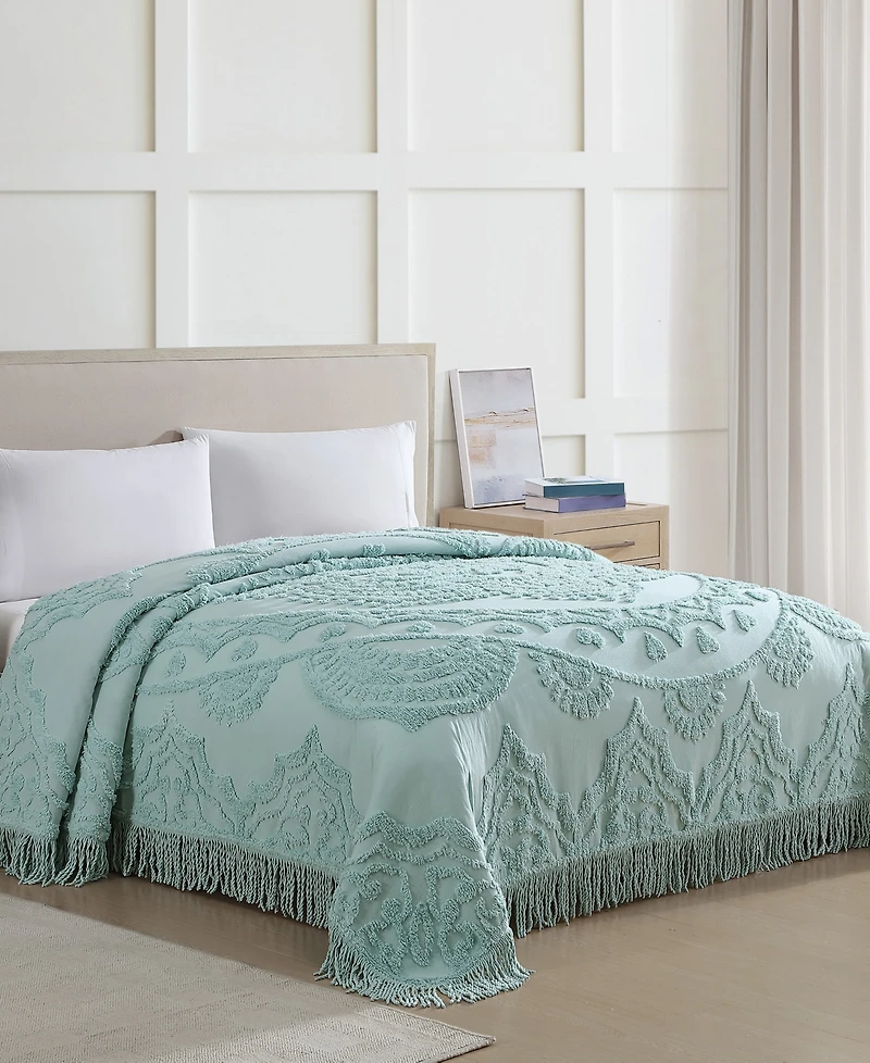 Beatrice Home Fashions Lotus Chenille Lightweight Bedspread