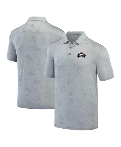Tommy Bahama Men's Gray Georgia Bulldogs Sport Palm Coast Palmera IslandZone Polo Shirt