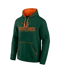 Fanatics Men's Green Miami Hurricanes Toppler Fleece Pullover Hoodie