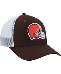 '47 Brand Big Boys and Girls Brown/White Cleveland Browns Adjustable Trucker Hat