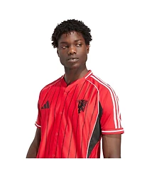 Adidas Men's Red Manchester United Us Pack Full-Button Baseball Jersey