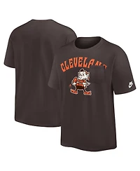 Nike Men's Brown Cleveland Browns Rewind Heavy Max90 Pocket T-Shirt