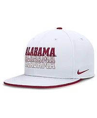 Nike Men's White Alabama Crimson Tide True Primetime Performance Fitted Hat