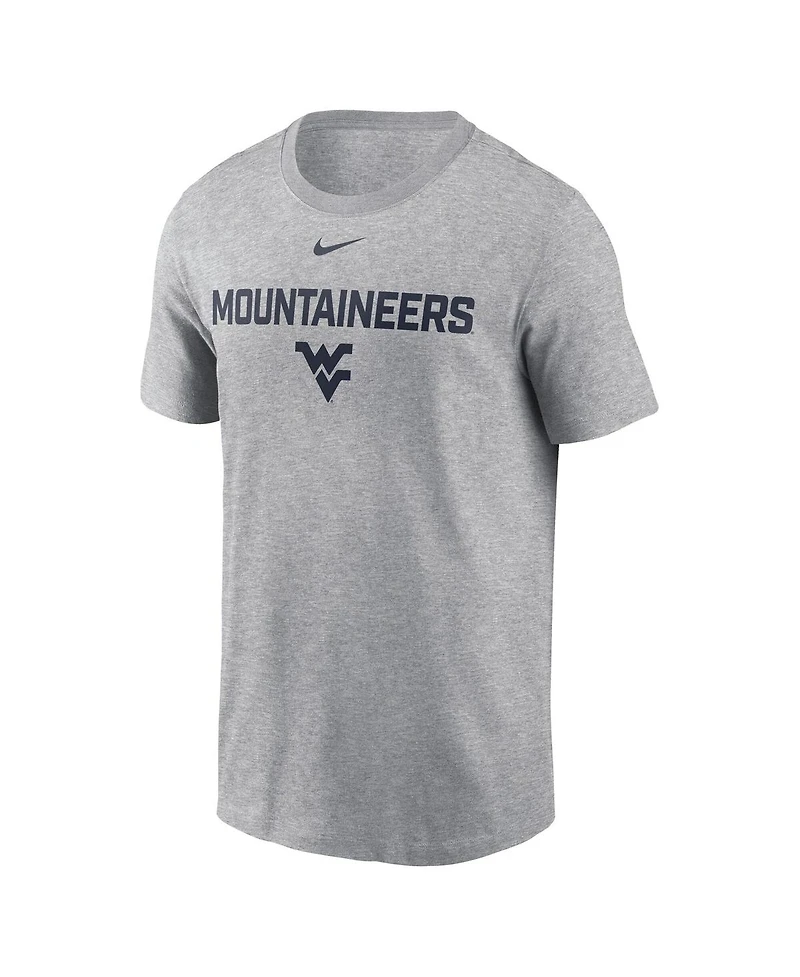 Nike Men's Heather Gray West Virginia Mountaineers Campus 2-Hit T-Shirt