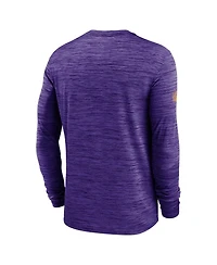 Nike Men's Purple Minnesota Vikings Sideline Velocity Performance Long Sleeve T-Shirt