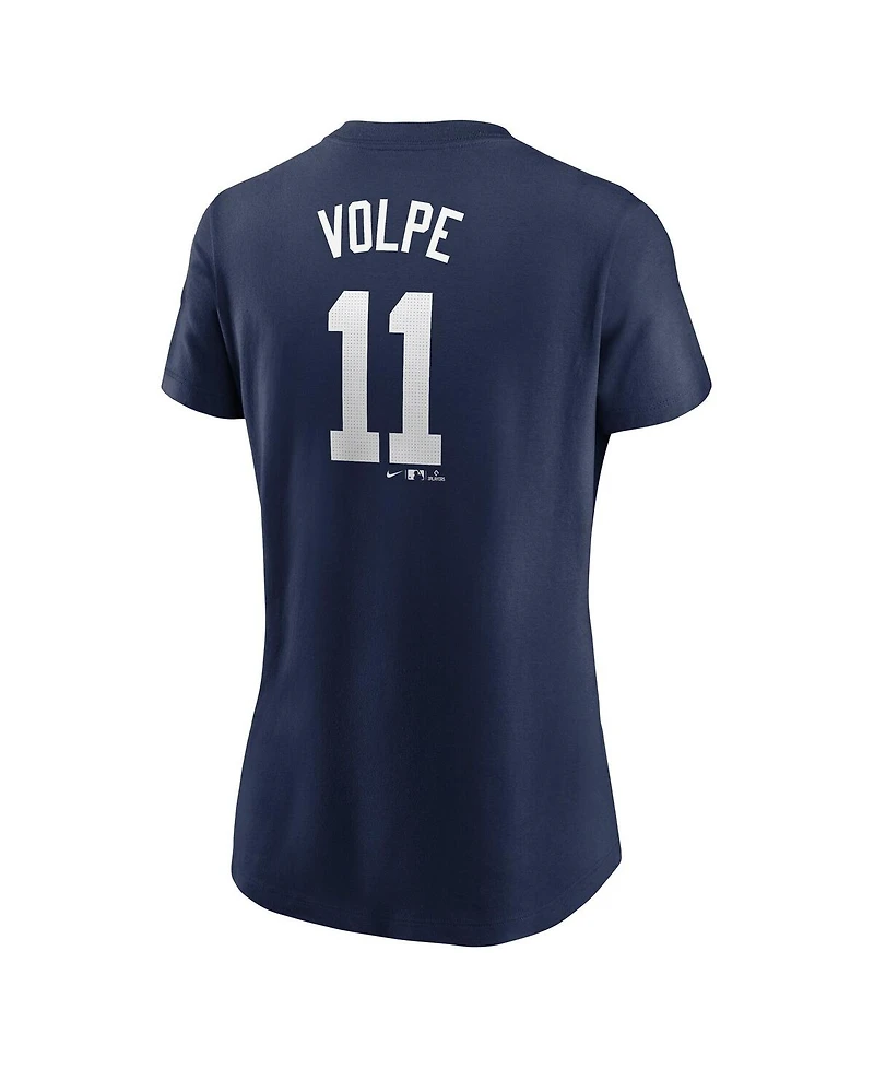 Nike Women's Anthony Volpe Navy New York Yankees Fuse Name Number T-Shirt