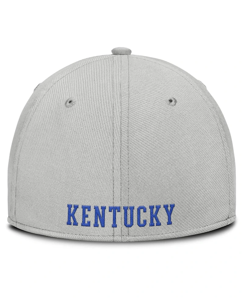 Nike Men's Gray Kentucky Wildcats Rise Practice Performance Adjustable Hat