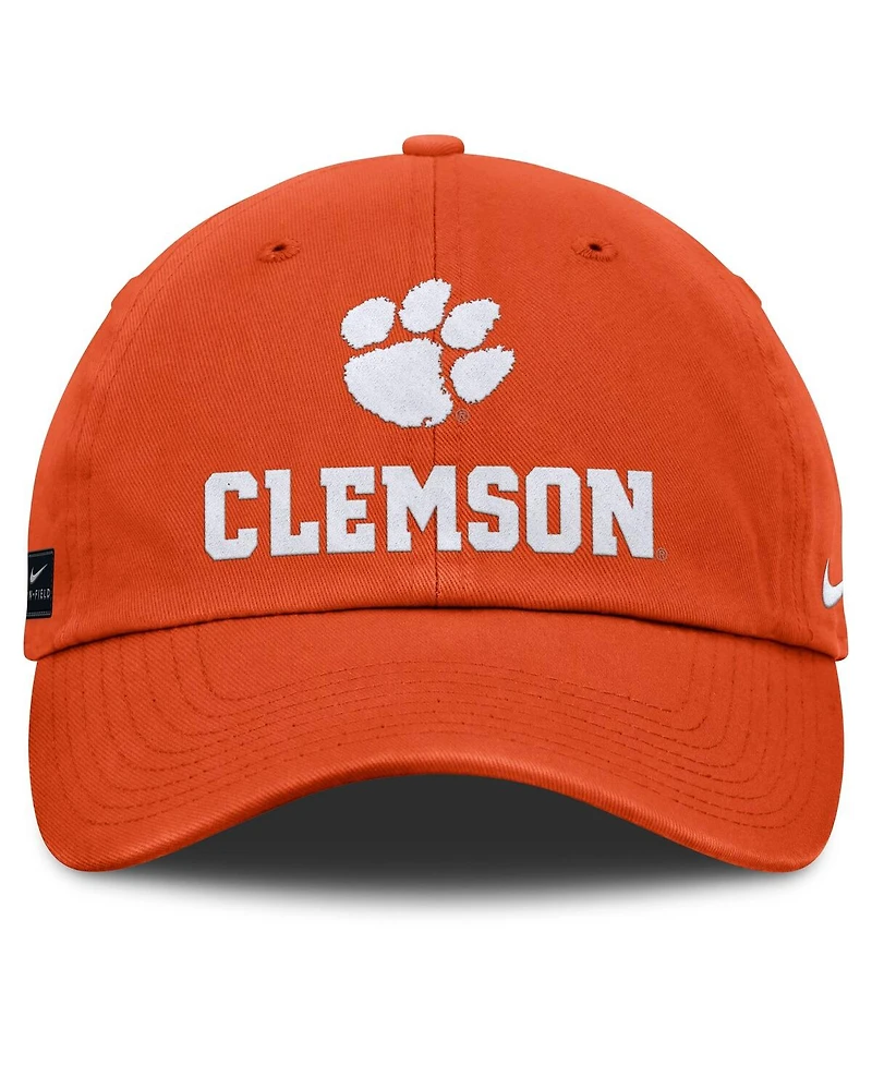 Nike Men's Orange Clemson Tigers 2025 Sideline Club Adjustable Hat