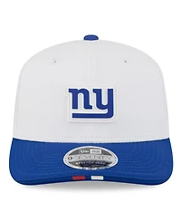 New Era Men's White/Royal New York Giants 2025 Nfl Training Camp 9SEVENTY Adjustable Hat