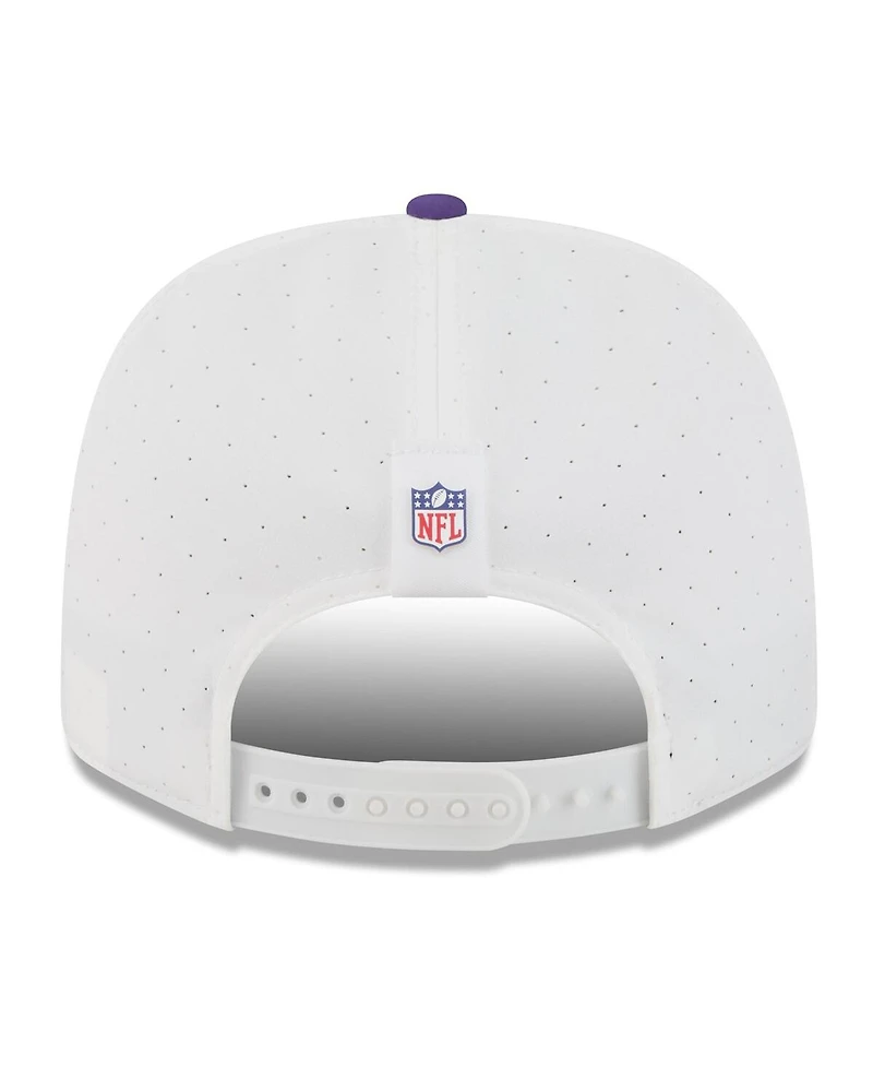 New Era Men's White/Purple Minnesota Vikings 2025 Nfl Training Camp 9SEVENTY Adjustable Hat
